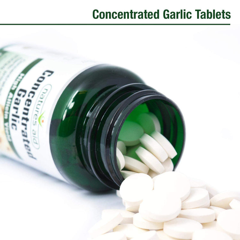 Natures Aid Garlic Concentrated 2000ug - Pack of 90 Tablets Garlic Concentrated 2000ug, Pack of 90 Tablets - BeesActive Australia