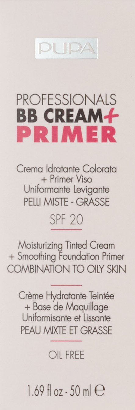 PUPA Milano Professionals BB Cream + Primer, Combination - Oily Skin 50 ml Dark-Medium - BeesActive Australia