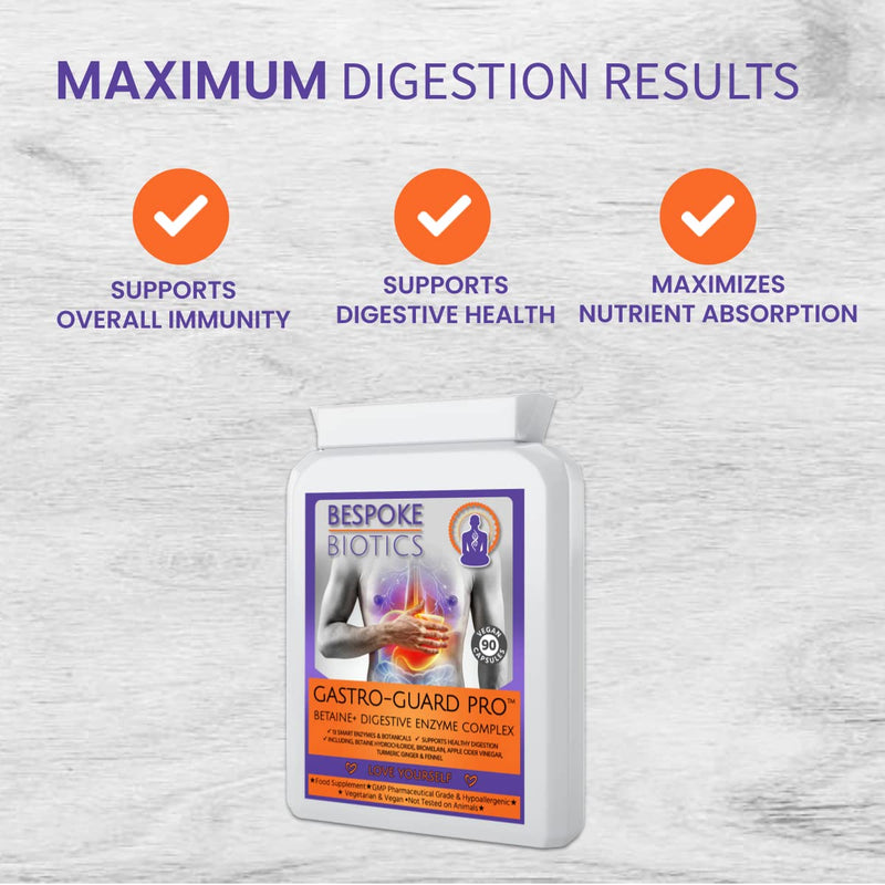 Digestive Enzymes| Bloating, Bowel & Digestion| Leaky Gut| Sp Offer| Betaine+ | 90 Caps | Vegan | Betaine HCL | Great Keto | Bromelaine | Papaine | Mint | Turmeric| Ginger| Cider| UK - BeesActive Australia