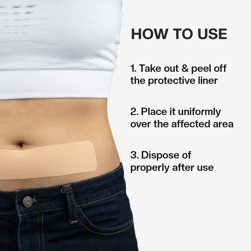 PEESAFE Feminine Herbal Pain Relief Patches (6 Patches) | Instant & Continuous Pain Relief | Period Cramp Relief | Period Pain Relief | Menstrual Pain Relief | Endometriosis Pain Relief | Period Patch Menstrual Patches - BeesActive Australia