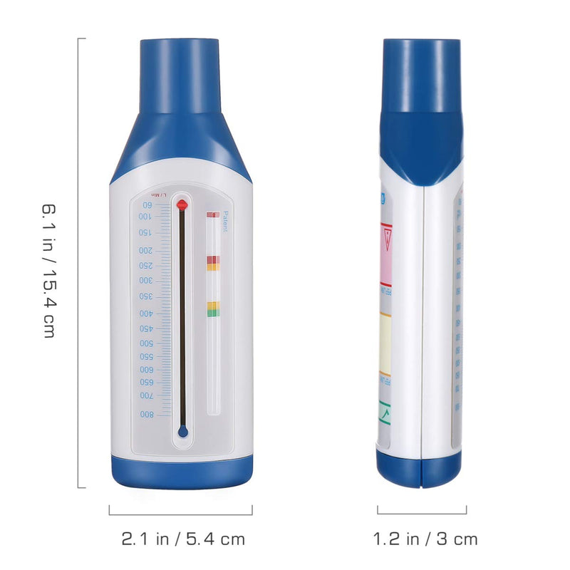 ULTECHNOVO Flow Meter- Lung Exerciser Standard Spirometry Flow Meter Expiratory Flow Meter Asthma Monitor for Women Men - BeesActive Australia