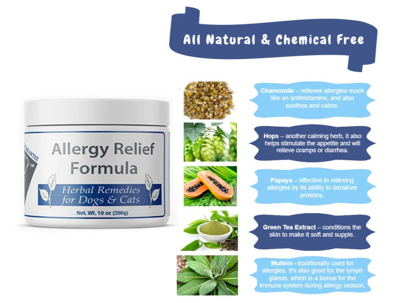 Doc Ackerman's - Allergy Relief Formula - Fast Acting Anti-Itch Relief - Enhanced with Green Tea Extract, Papaya, & Mullein - Immune Support for Pets - Professionally Formulated Herbal Remedy - 10 oz - BeesActive Australia