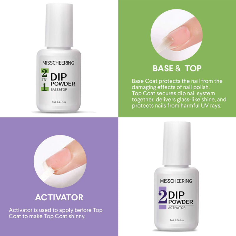 Beautivity Dipping Powder Nail Starter Kit, Acrylic Dipping System portable 6 color powder - BeesActive Australia