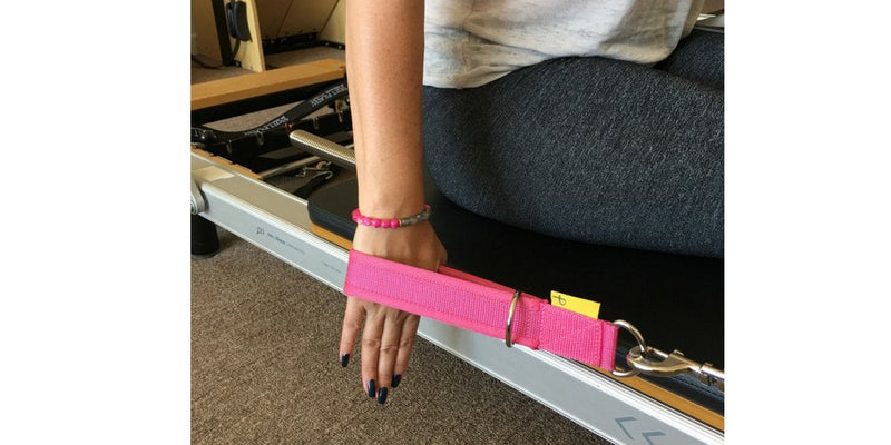 Single Loop Pilates Straps for Pilates Reformer, Pilates Cadillac, and Other Fitness Equipment by STRAPILATES. Adjustable Length with Double D-Ring,Color: Pink, One Pair (2 Pieces) - BeesActive Australia