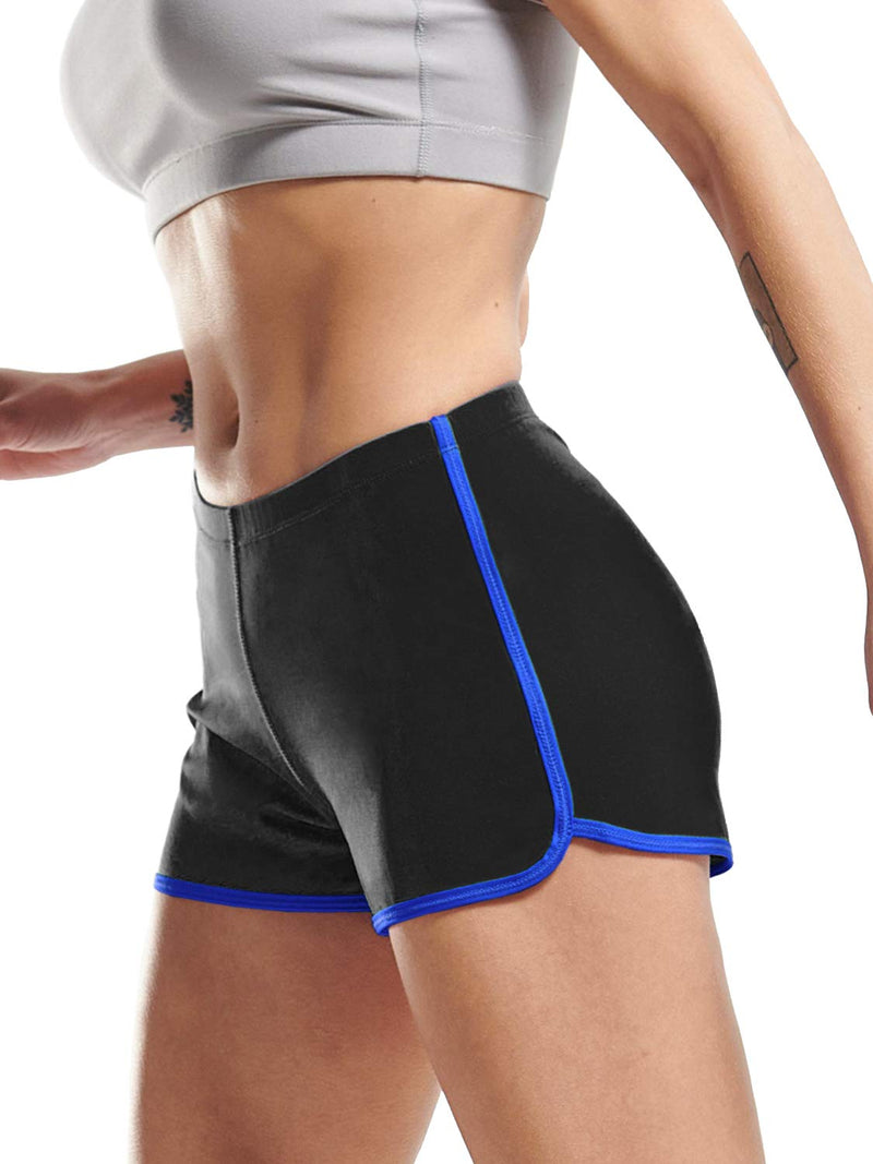 CADMUS Hot Summer Shorts for Women Sexy Booty Shorts for Beach Volleyball X-Small Pack of 1: Black (Blue), 2301# - BeesActive Australia