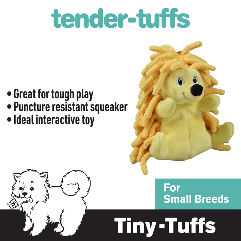 Snuggle Puppy Tender-Tuffs Tiny Hedgehog and Clownfish Plush Dog Toys Bundle - Tough Animal Squeaky Toys - BeesActive Australia
