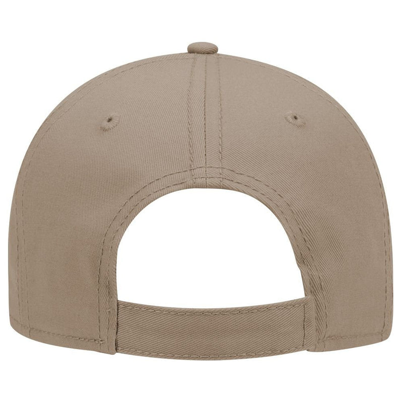 OTTO 6 Panel Low Profile Superior Cotton Twill Cap One Size Dk. Khaki - BeesActive Australia