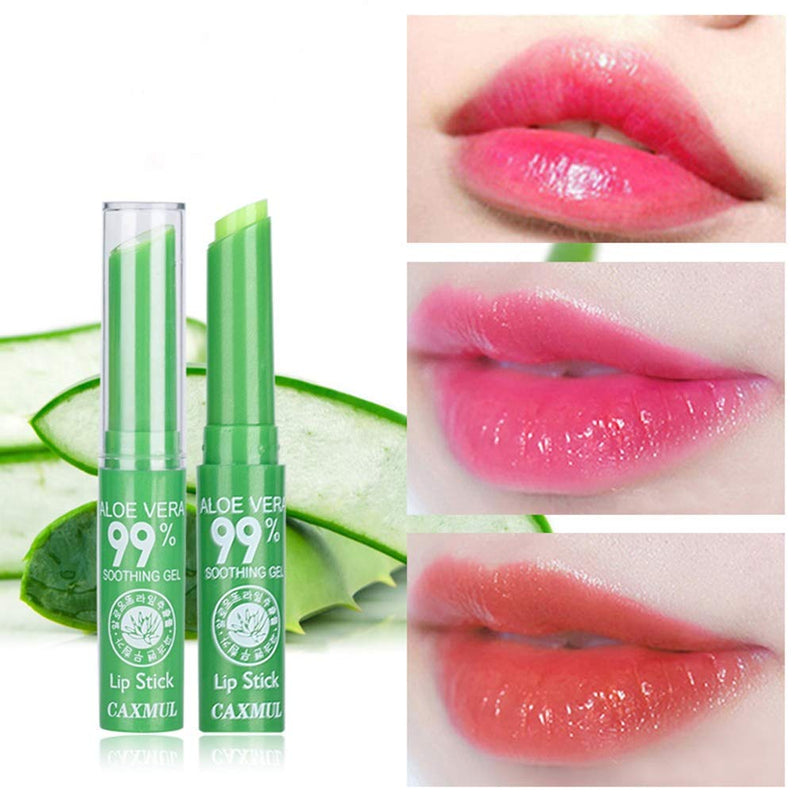 MEICOLY 10 Packs Aloe Vera Lipstick, Long Lasting Nutritious Soothing Lip Balm, Magic Mood Temperature Color Change Lipstick, Moisturizing Lip Care - BeesActive Australia