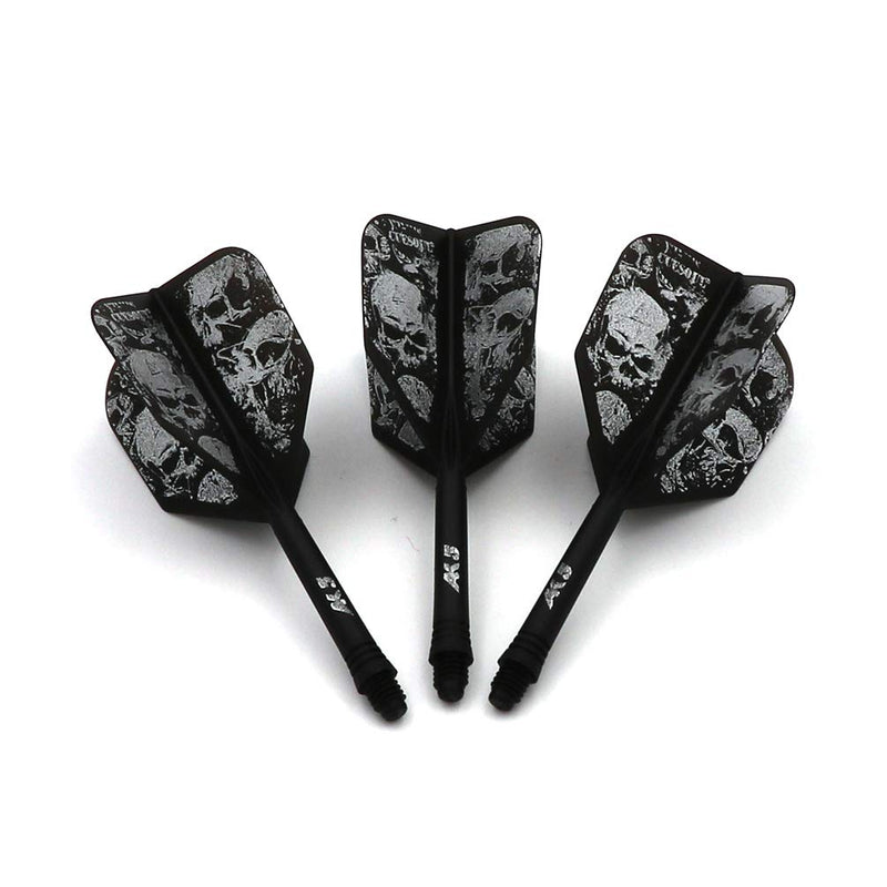 CUESOUL Jazz - Soft Tip Darts Set 19 Grams with 6pcs AK5 Plastic Integrated Flights & 36pcs Plastic Tips for Electronic Dart Board Black Dragon + Black Skull - BeesActive Australia