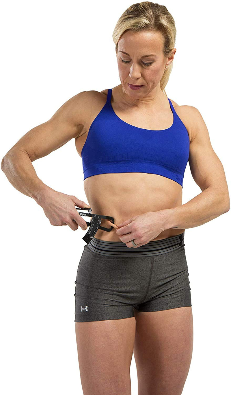 GoFit Accurate Body Fat Caliper - Charts and Instruction Manual,Black,GF-Cal - BeesActive Australia