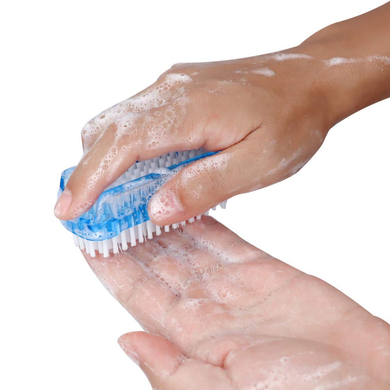Nail Brush Two Sided Fingernail Scrub Brush Hand Cleaning Brushes Soft Stiff Bristles Nails Toes scrubber for Men Women Kids,4 PCS - BeesActive Australia