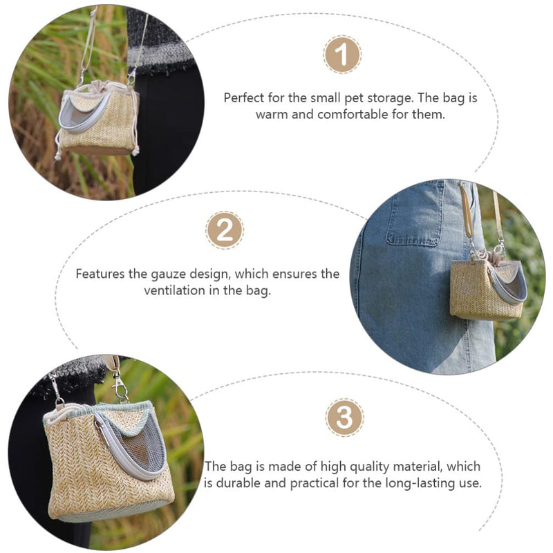Balacoo Hamster Carrier Bag Small Animal Portable Outgoing Bag Pouch for Sugar Glider Hamster Squirrel Small Animals - BeesActive Australia