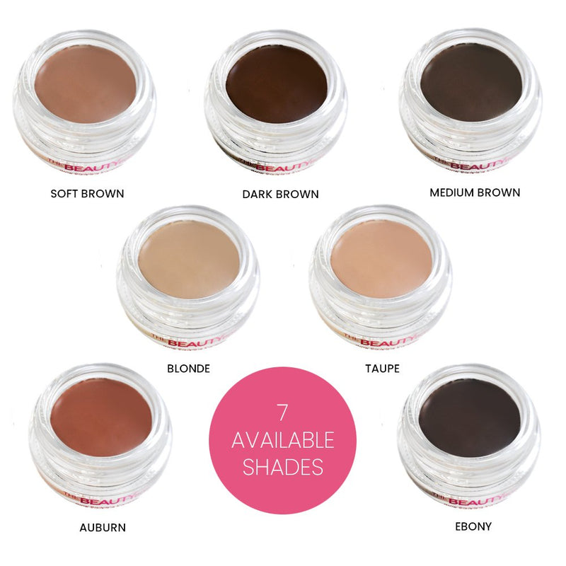 The Beauty Box Brow Sculpting Pomade, Smudge-Free, Waterproof Eyebrow Pomade, Fill and Texturize, 7 shades, 4g. (Taupe) Taupe - BeesActive Australia