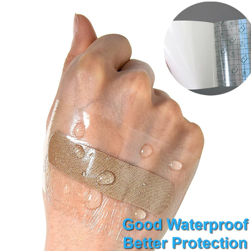 OBTANIM 50 Sheet Transparent Waterproof Stretch Adhesive Bandage Clear Film Dressing Bandages Tape Cover for Tattoo Shower Swimming Protector (4 x 4 Inch) 4 x 4 Inch, 50 PCS - BeesActive Australia