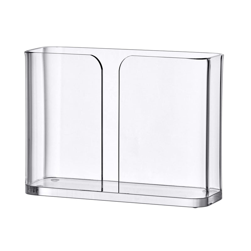 Amazing Abby Acrylic Luncheon Napkin Holder (6.5"x6.5"), Plastic Napkin Dispenser with Non-Slip Pads, Clear Napkin Stand, Great for Kitchen Counter, Dining Table, Bathroom Vanity, and More - BeesActive Australia