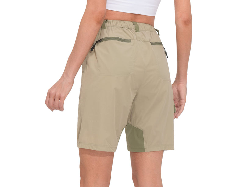 Little Donkey Andy Women's Quick Dry Lightweight Stretch Cargo Shorts for Outdoor Hiking Golf Travel Camping 9 Inch Khaki X-Large - BeesActive Australia