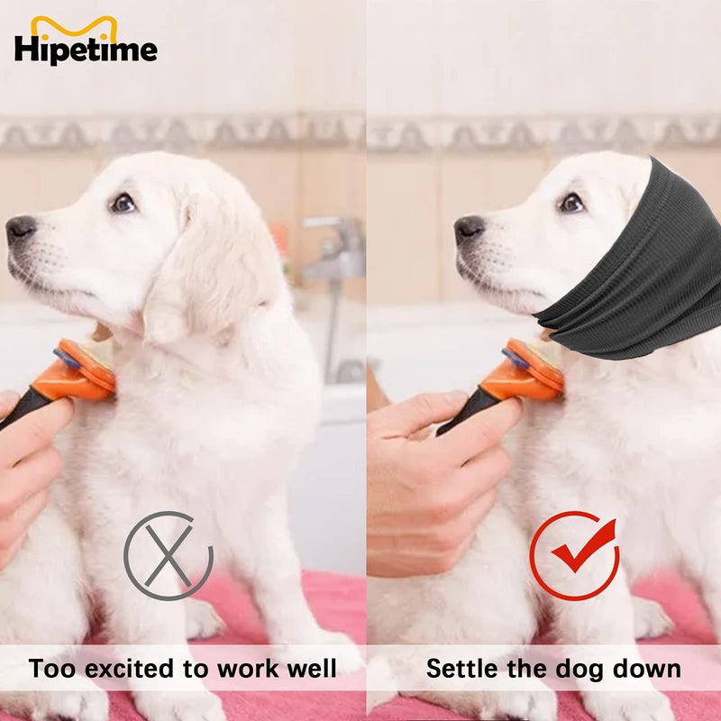 Dog Snood for Dog Neck and Ears Warmer,Pet Dog Earmuff for Comfort,Helps Calm for Pet Dog Hoodie,Provides Anti Anxiety Relief, Suitable for Wearing in Bathing Grooming,Reducing Noise Grey Large - BeesActive Australia