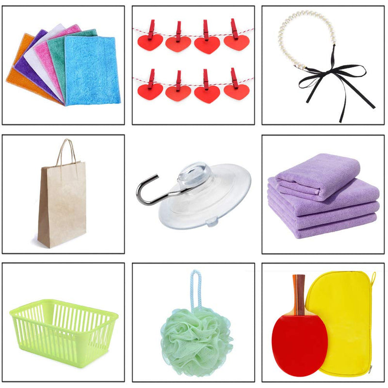 Nexxxi 12 Pack 1 3/4 inch Suction Cups with Metal Hooks, All Purpose Strong Sucktion Cups Hangers, Plastic Sucker Wall Hangers for Bathroom Kitchen - BeesActive Australia