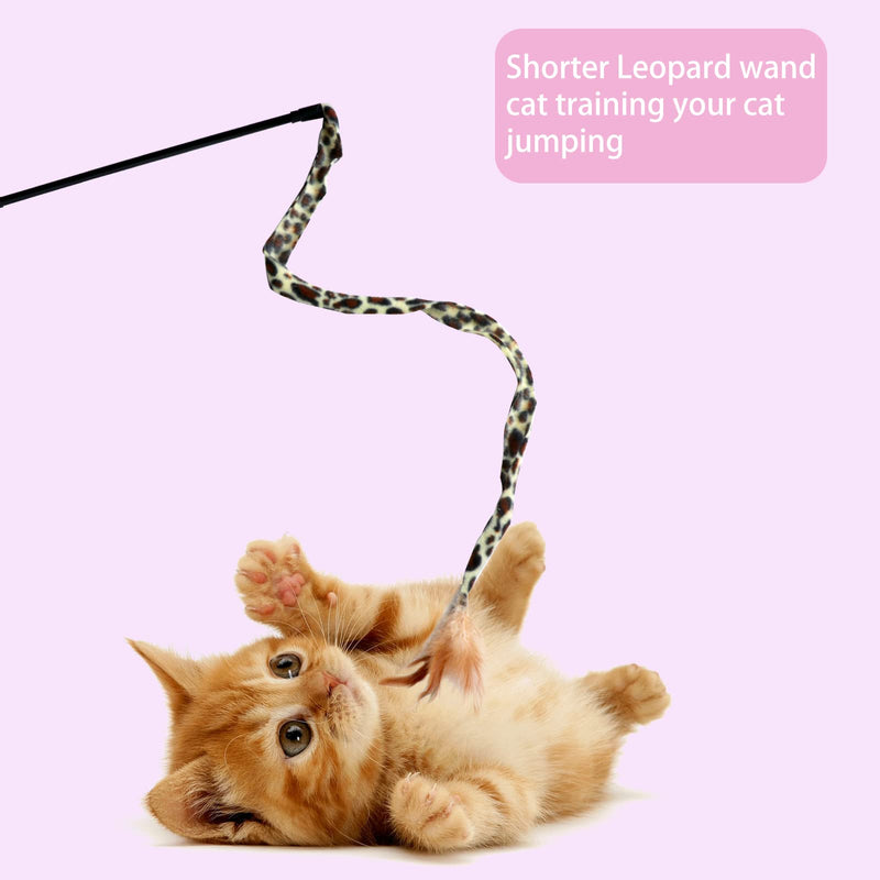 M JJYPET Cat Wand Toys, Interactive Kitten Toys for Indoor Cats,Colorful Cat Teaser Wand String for Cat Kitten Exercise-3PCS - BeesActive Australia