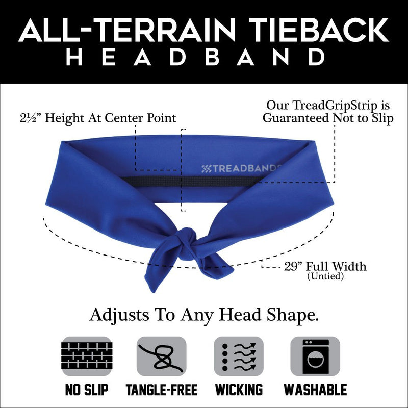 TREAD BANDS TreadBands All Terrain Tieback Non Slip Headband - Designs Design Alaskan Summertime - BeesActive Australia