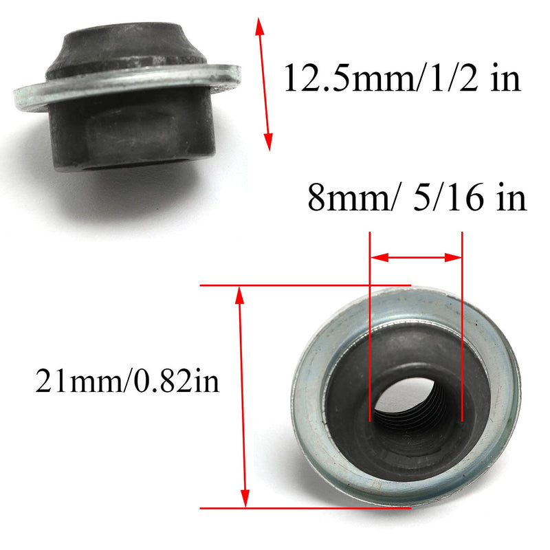 Pro Bamboo Kitchen 4pcs Bike Bicycle Front/Rear Axle Nuts Hub Nuts Cone Nuts Dust Protector 8mm Front Axle Nut 9.5mm Rear Axle Nut - BeesActive Australia