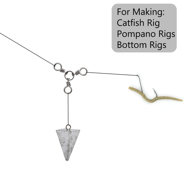 Dr.Fish 5 Pack Pyramid Fishing Sinkers, 1-8oz Lead Fishing Weights for Surf Fishing, Catfish 4OZ/5 Pack - BeesActive Australia