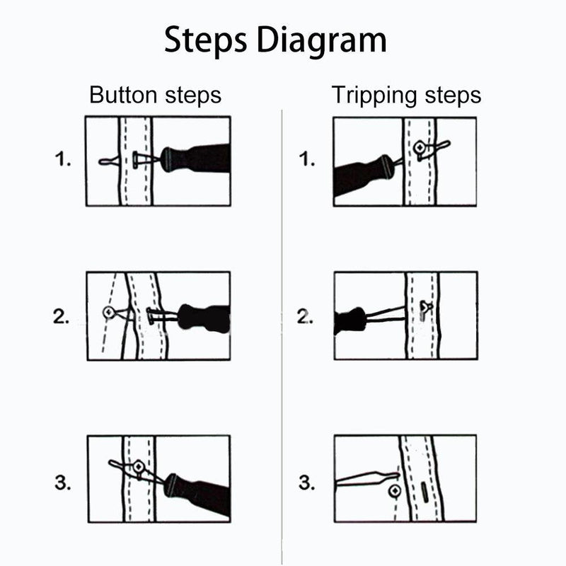 Uxsiya Button Hook Helper Puller Zipper Helper Convenient Dressing Aid Assist Device Use for People with Joint Pain - BeesActive Australia