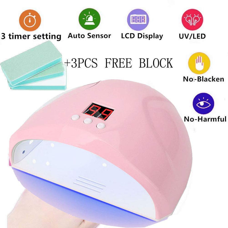 YAOBABBY 36W LED UV Nail Light/Lamp,Nail Dryer 12 Leds Gel Polish with Sensor 60s 60s 90s Timer USB Connector for Fingernail & Toenail Gels - BeesActive Australia