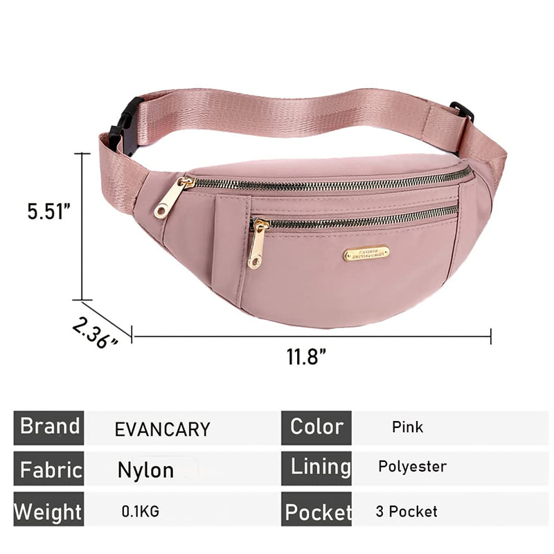 Fanny Pack Waist Pack for Women, Waterproof Waist Bag with Adjustable Strap for Travel Sports Running - BeesActive Australia