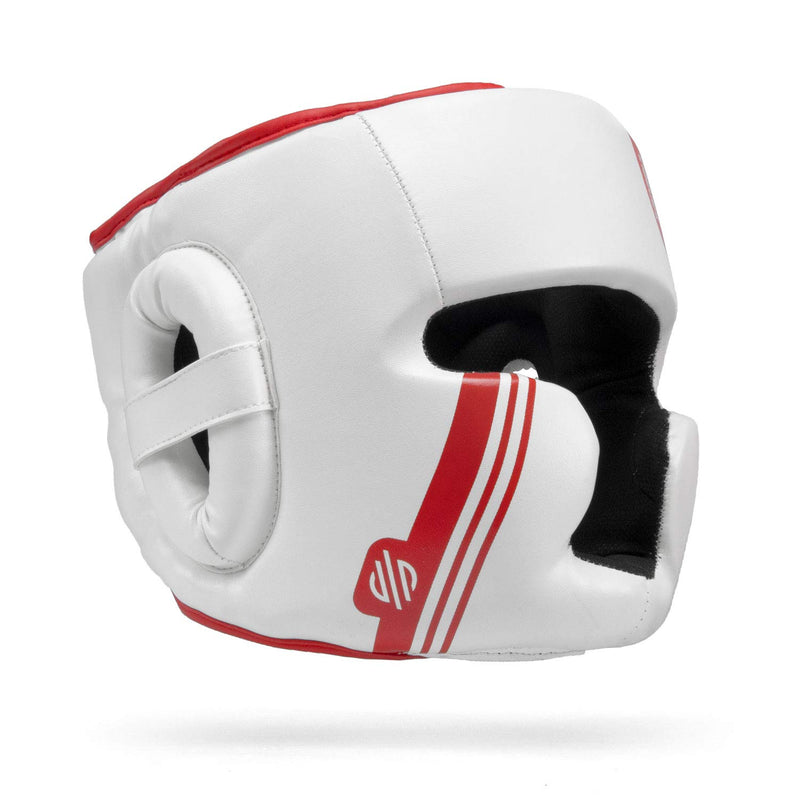 [AUSTRALIA] - Sanabul Core Series Boxing MMA Kickboxing Head Gear White/Red S/M 