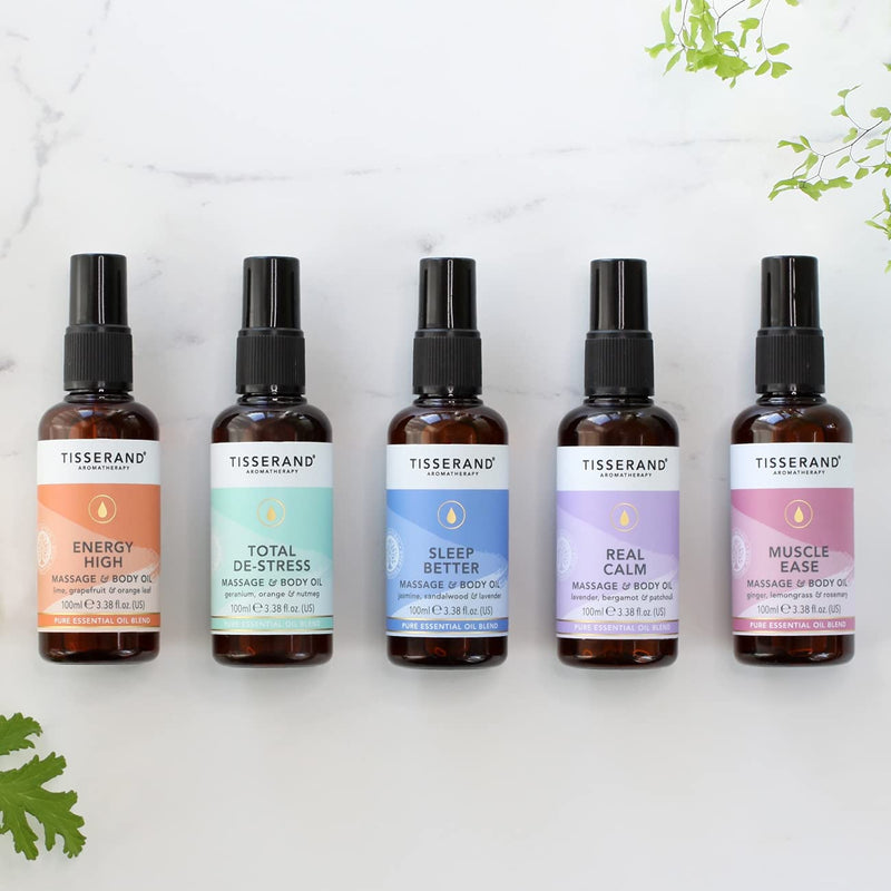TISSERAND Total De-Stress Massage & Body Oil 100ml - BeesActive Australia