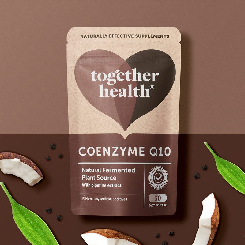 Coenzyme Q10 � Together Health � Ubiquinone CoQ10 � Naturally Fermented 95% Piperine � Vegan Friendly � Made in The UK � 30 Vegecaps - BeesActive Australia