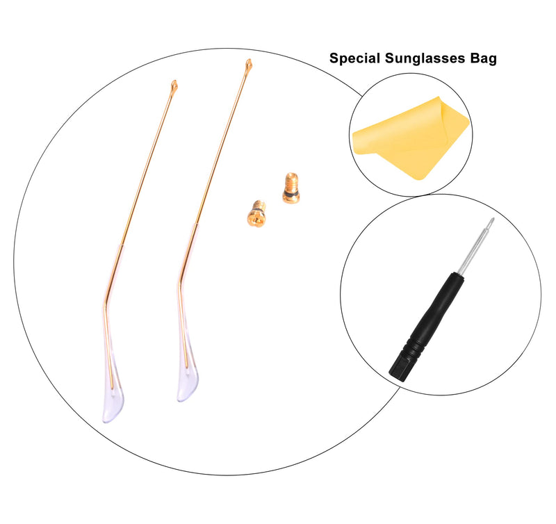 FOOUS Replacement temple arm tips for Ray-Ban Replacement repair kit parts For Aviator Series RB3025 Bc03j-white - BeesActive Australia