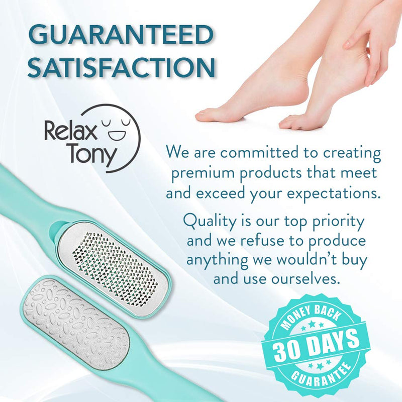 Callus Remover For Feet | Double-sided Dead Skin Remover - Rough Pedicure Foot File For Exfoliation & Fine Foot Scrubber for Smoothing & Softening Skin - BeesActive Australia