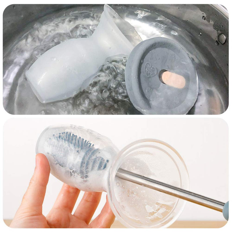 haakaa Manual Breast Pump Breast Milk Collector 4oz/100ml and Cap Set 100ml with Lid - BeesActive Australia