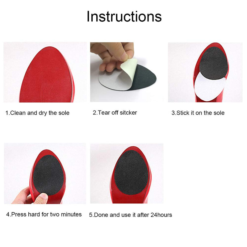 10 Pairs Self-Adhesive Anti-Slip Stick Pad for Shoes High Heels Non-Slip Sole Pads, Skid Proof Sole Sticker - BeesActive Australia