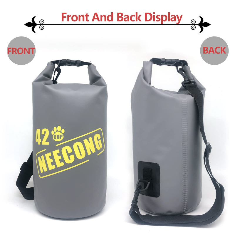 NEECONG Dog Food Travel Bag with Collapsible Dog Travel Bowls, 42 Cup Dog Food Storage System for Camping, Travel and Everyday-10L Dog Food Dry Bag - BeesActive Australia