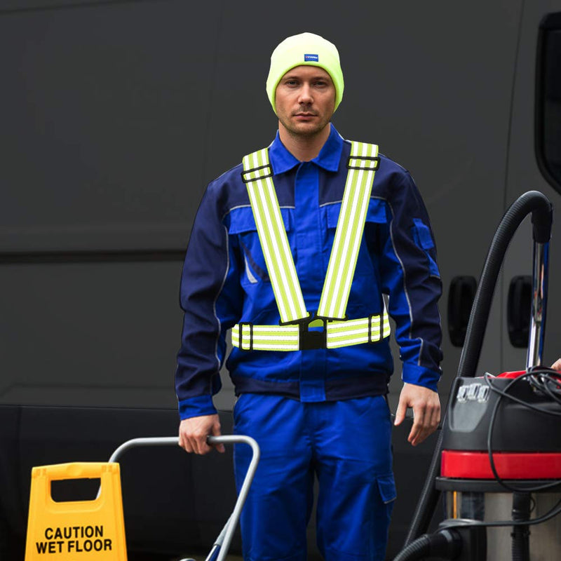 AYKRM 9 Color Reflective Vest with Hi Vis Bands, Fully Adjustable & Multi-Purpose: Running, Cycling, Motorcycle Safety, Dog Walking - High Visibility RED S-XL - BeesActive Australia