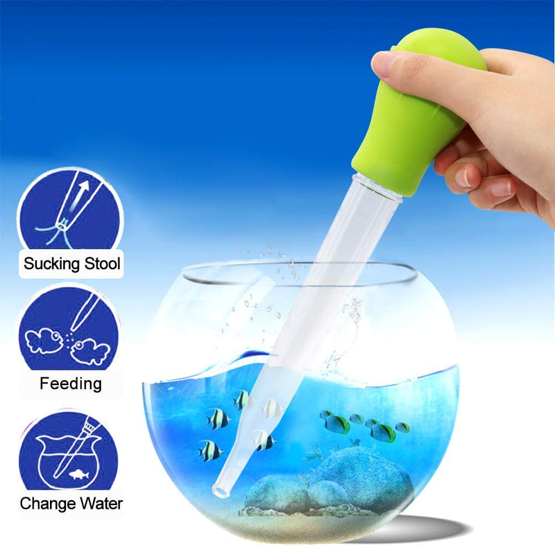 SLSON Coral Feeder Waste Cleaner for Fish Tank Multifunction Dropper Pipette Water Transfer Waste Remover for Aquarium Accessies Long Acrylic Marine Fish Feeding Tool, 20.4 inches - BeesActive Australia