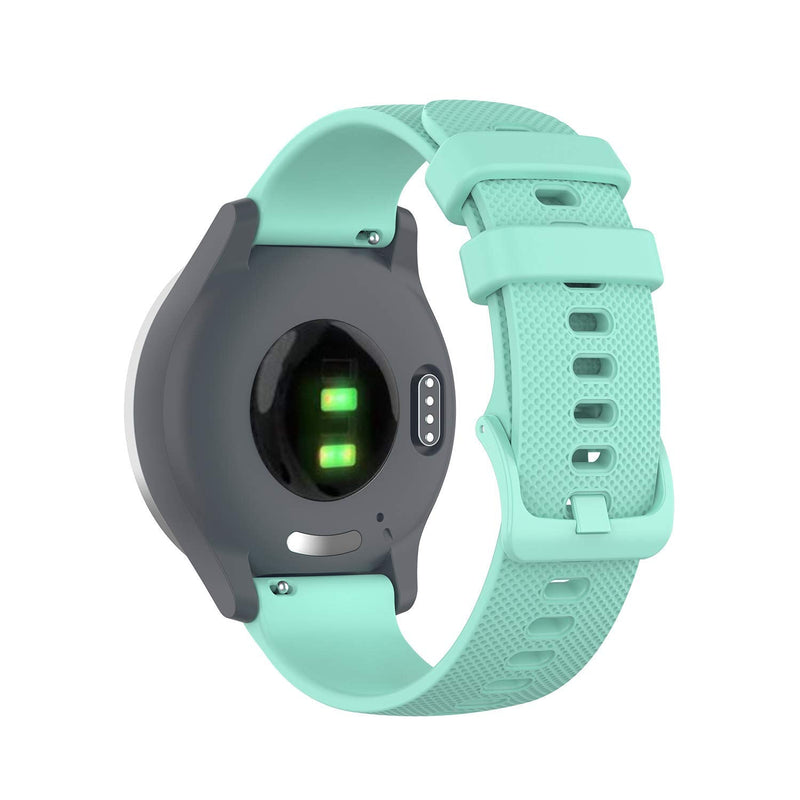 ECSEM Soft Silicone Smart Watch Replacement Straps/Bands Compatible with Blackview BV-SW01,BV-SW02(Not for X1/X2/R3) WineRed - BeesActive Australia