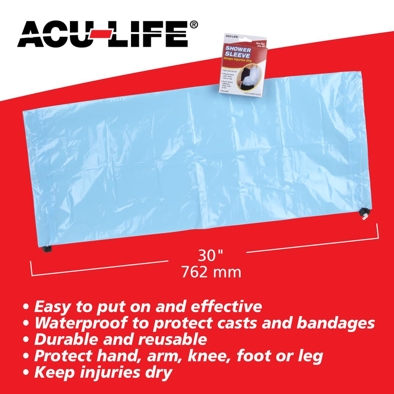 EZY DOSE Waterproof Arm Cast Cover, ACU-Life Adult Shower Sleeve for Plaster Casts, Keep Injuries Dry During Shower & Bath - BeesActive Australia