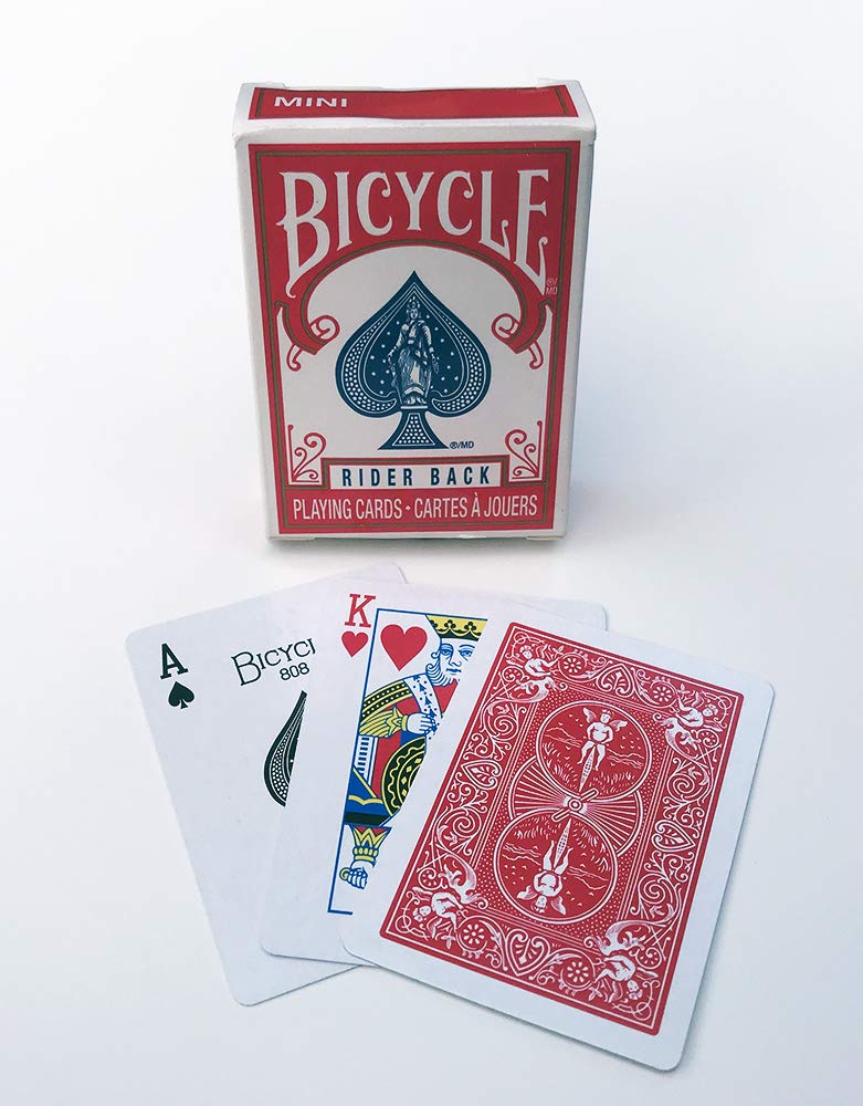 [AUSTRALIA] - Bicycle Mini Decks Playing Cards - Single Deck - (Color May Vary) - Smaller Than Traditional Deck 