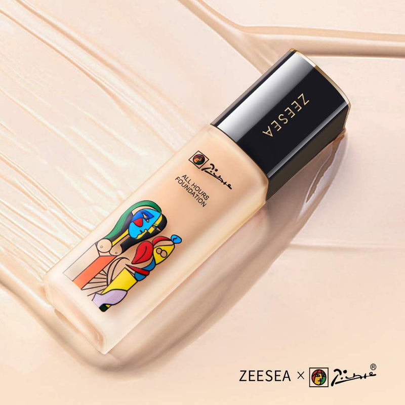 ZEESEA Picasso Full Coverage Matte Liquid Foundation Natural Flawless Long Lasting Oil-Control Moisturizing Concealer Liquid Foundation (MW1 Ivory (Matte Concealer)) MW1 Ivory (Matte Concealer) - BeesActive Australia