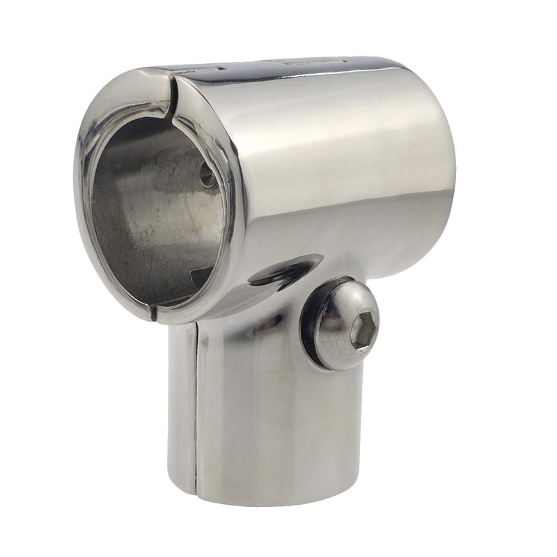 [AUSTRALIA] - NRC&XRC Heavy Duty 316 SS Polished Boat Hand Rail Fitting- 90 Degree T/Tee Hinged/Split for 7/8" OR 1 INCHTube 7/8" 