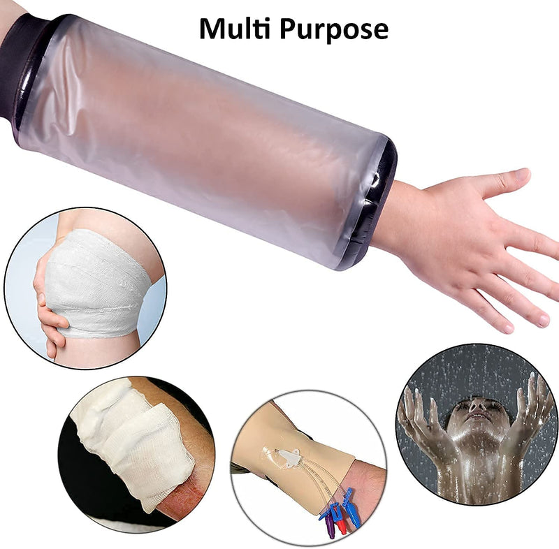 Picc Line Waterproof Protector Cast and Dressing Cover,Arm Sleeve Protector Bandages and Plasters Dry During Shower,Reusable and Soft. - BeesActive Australia