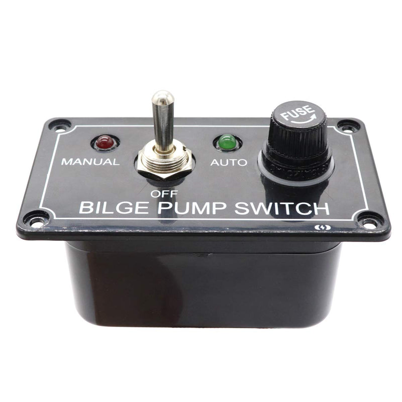 [AUSTRALIA] - Gloaso Boat Car ATV Yachts Bilge Pump Switch Panel 12V Bilge Pump Switch ( Manual/ Off/ Auto) Panel with Fuse 