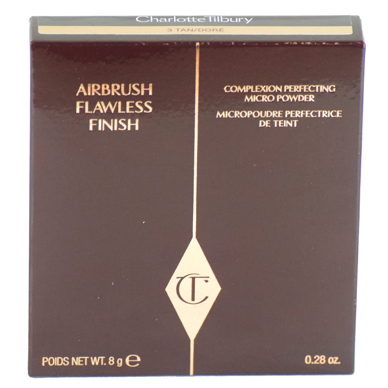 Charlotte Tilbury Airbrush Flawless Finish Complexion Perfecting Finishing Micro Powder 3 TAN Full Size - BeesActive Australia