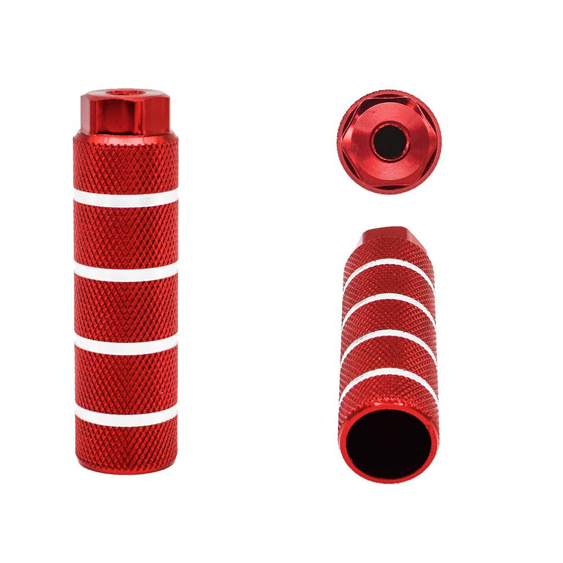 NOSTIFY 2PC 3/8 inch - 26 Teeth Aluminum Alloy Bike Pegs - Red - BeesActive Australia