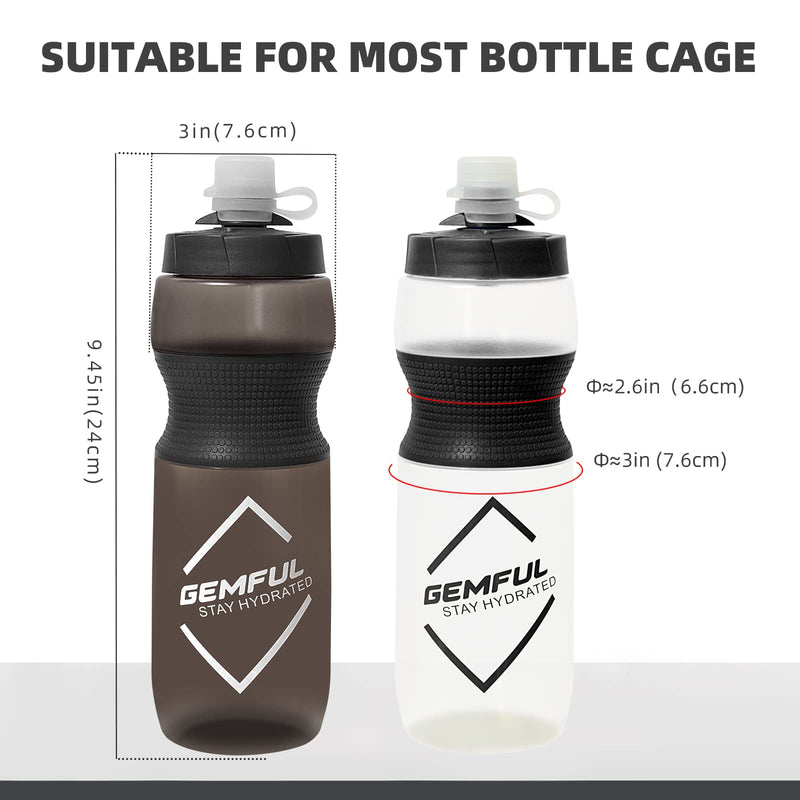 Bicycle Water Bottle BPA-Free Easy Squeeze Road Bike Drinking Jug 24oz - BeesActive Australia