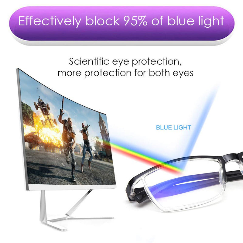 TERAISE Value Anti-Blue Light Reading Glasses,Lightweight Comfortable Reader Glasses for Men and Women,Sturdy Computer Reading Glasses Blue Light Blocking Included Eyeglasses Case 4pack-black 2.5 x - BeesActive Australia